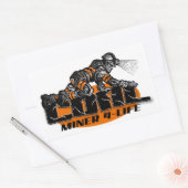 炭鉱夫4 – ライフ 長方形シール (封筒)