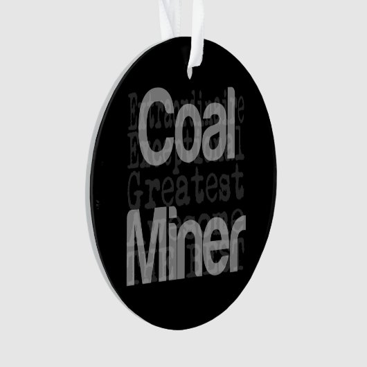 炭鉱夫 オーナメント (正面)