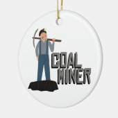 炭鉱夫 セラミックオーナメント (左)