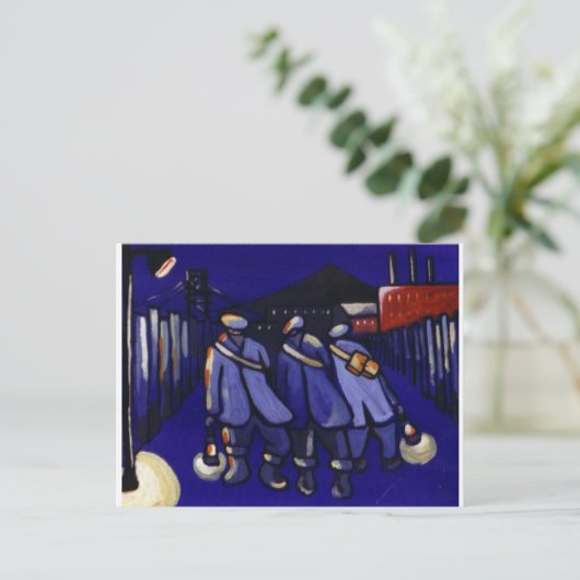 炭鉱夫 ポストカード (スタンド正面)