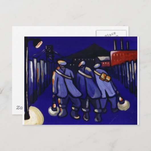 炭鉱夫 ポストカード (正面/裏面)