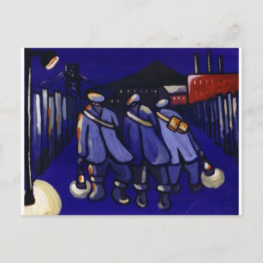 炭鉱夫 ポストカード (正面)