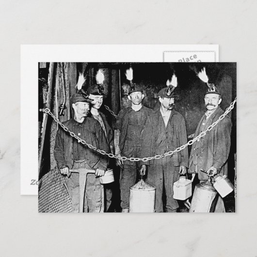 炭鉱夫 – ポストカード (正面/裏面)