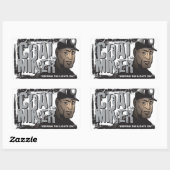 炭鉱夫 長方形シール (シート)