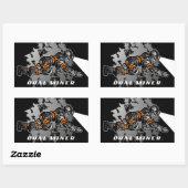 炭鉱夫 長方形シール (シート)