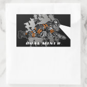 炭鉱夫 長方形シール (バッグ)