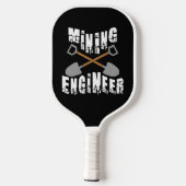 炭鉱技術者がショベルを渡った ピックルボールラケット (裏面)