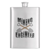 炭鉱技術者がショベルを渡った フラスク (正面)