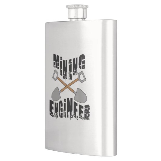 炭鉱技術者がショベルを渡った フラスク (左)