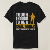 炭鉱業デザイン Tシャツ (デザイン正面)