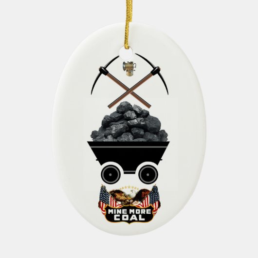 炭鉱 セラミックオーナメント (正面)