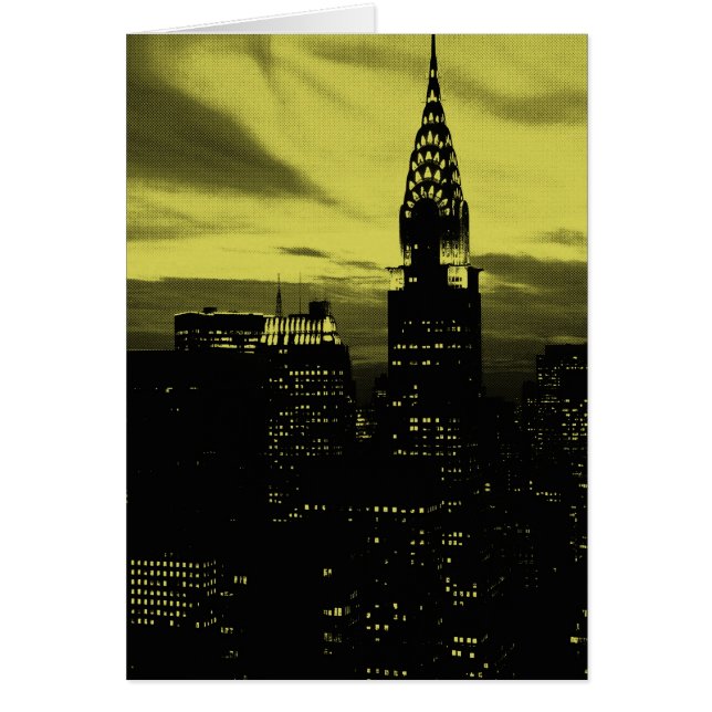 点々のあるイエローブラックニューヨークシティ (正面)