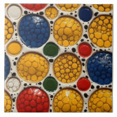 点々のあるフェイクレリーフ、 浮き彫りグコンテンポラリーラージホームデコール タイル (正面)