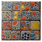 点々のあるフェイクレリーフ、 浮き彫りグコンテンポラリーラージホームデコール タイル (正面)