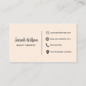 点々のある名刺 名刺 (裏面)