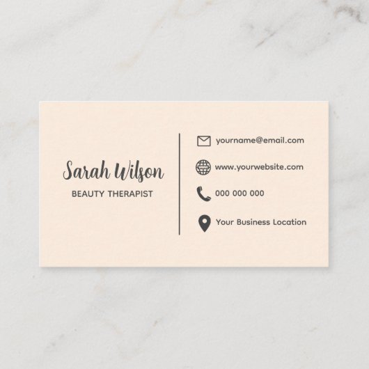 点々のある名刺 名刺 (裏面)