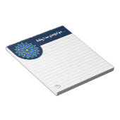 点々のある曼荼羅メモ |感謝メモ帳 |行 ノートパッド (アングル)