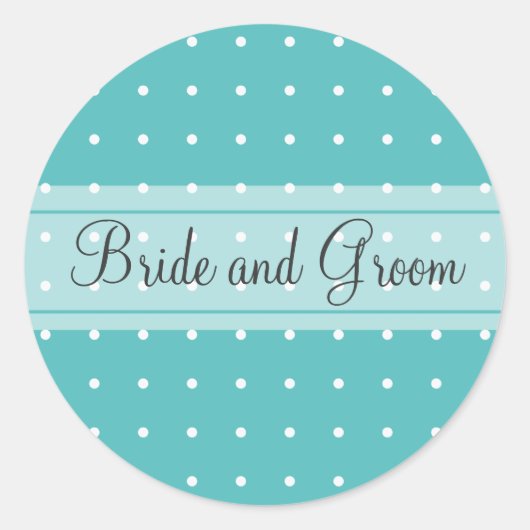 点々のある結婚 ラウンドシール (正面)