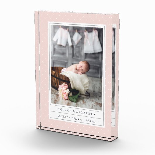 点々のある赤面 | ベビー誕生の状態 フォトブロック (右)