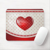 点およびハート マウスパッド (マウス)