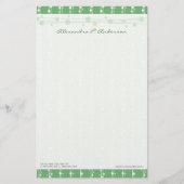 点とストロー鮮やかグリカスタマイズ文具 便箋 (正面)