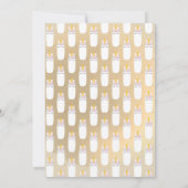 点のユニコーンの哺乳瓶|のベビーシャワーの招待状 招待状 (裏面)