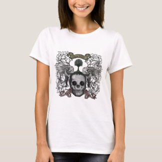 点の人生の"Veneratio Vita"レディースワイシャツ Tシャツ