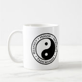 点の名誉の完全性テコンドー コーヒーマグカップ (左)