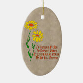 点の女性 セラミックオーナメント (右)