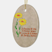 点の女性 セラミックオーナメント (左)