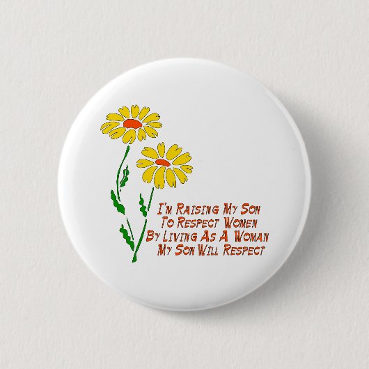 点の女性 缶バッジ (正面)