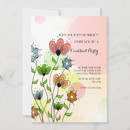 点の招待状を見ること 招待状 (正面)