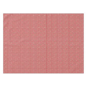 点の横の写実的なパターン赤く白い緑 テーブルクロス (正面(横))