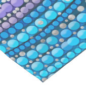 点の芸術のパステル調の青および紫色の曼荼羅 ショートテーブルランナー (コーナー)