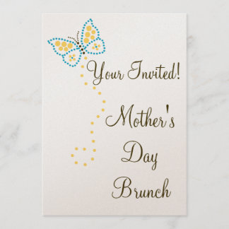 点の芸術の蝶招待状 招待状