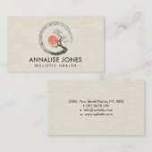 点の芸術のEnsoの円および盆栽の木 名刺 (正面/裏面)