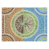 点の芸術#1 Yggdrasil-の生命の樹 テーブルクロス (正面(横))