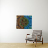 点の芸術#2 Yggdrasil-の生命の樹 タペストリー (インサイチュ(横))