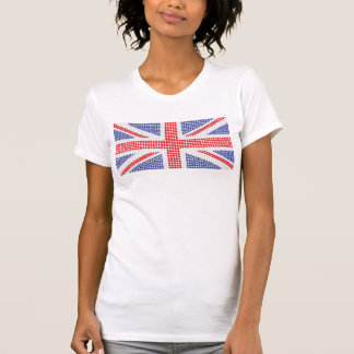 点の英国国旗の極度のTシャツ Tシャツ