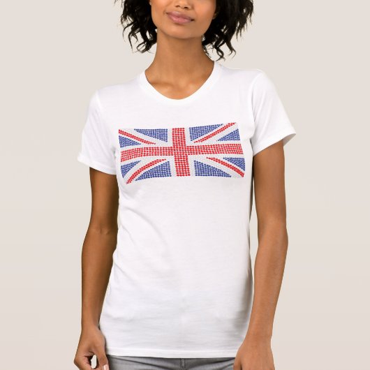 点の英国国旗の極度のTシャツ Tシャツ (正面)