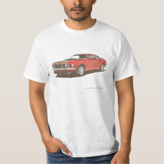 点の1969のマッハIのムスタングのスケッチ!!! Tシャツ
