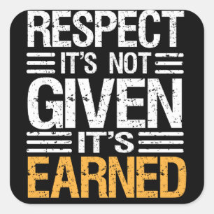 点はそれを持っていますEARNED-QUOTEのステッカーを与えられません スクエアシール