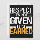 点はそれを持っていますEARNED-QUOTEの招待状を与えられません 招待状 (正面)