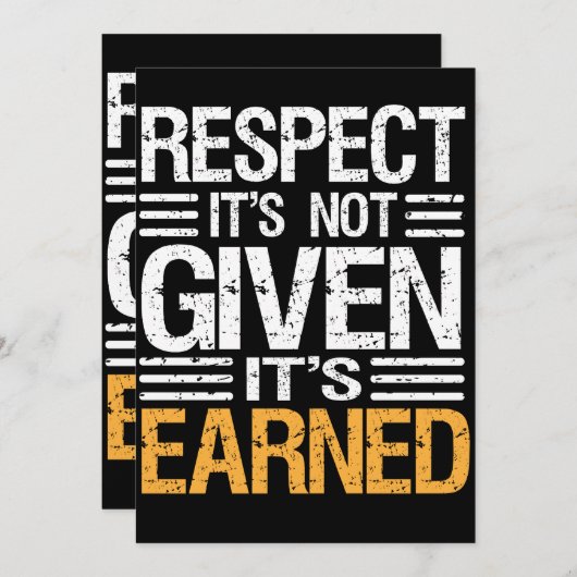 点はそれを持っていますEARNED-QUOTEの招待状を与えられません 招待状 (正面/裏面)