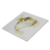 点ひれのハリセンボン(Diodonのhystrix) タイル (側面)