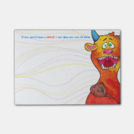 点を打って下さいモンスターw/quoteのポスト・イットに4" x3 " ポストイット