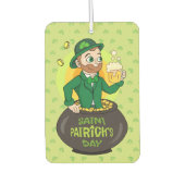 点を持つ金ゴールドのポットの漫画レプレシャン カーエアーフレッシュナー (正面)