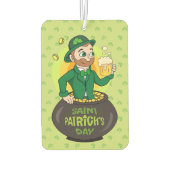 点を持つ金ゴールドのポットの漫画レプレシャン カーエアーフレッシュナー (裏面)