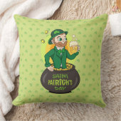 点を持つ金ゴールドのポットの漫画レプレシャン クッション (ブランケット)