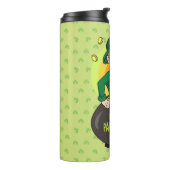 点を持つ金ゴールドのポットの漫画レプレシャン タンブラー (回転左)